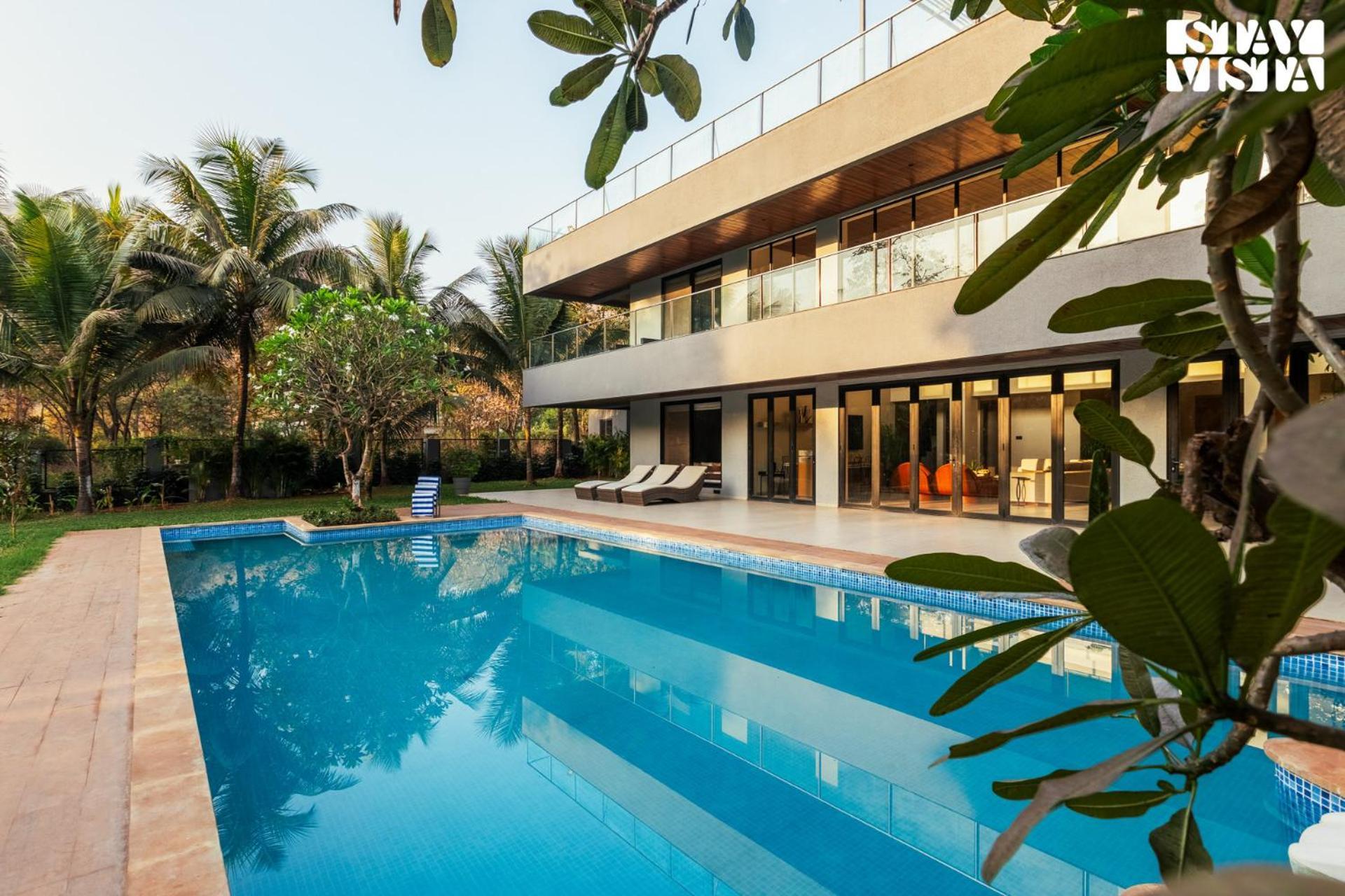 Reflection House By Stayvista With Pool, Terrace Bar, Indoor Games & Exquisite Interiors In A Nutshell Alībāg Εξωτερικό φωτογραφία